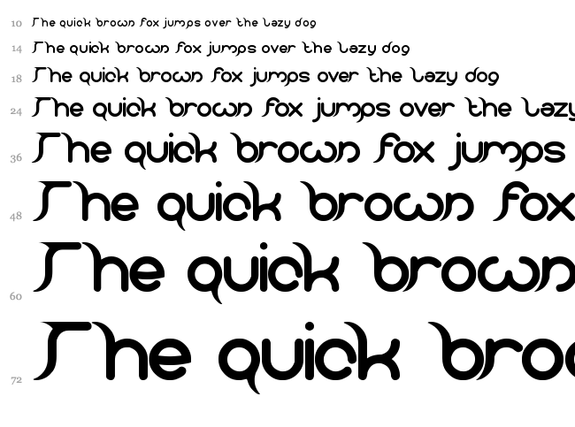 Frankenstein Monster font waterfall